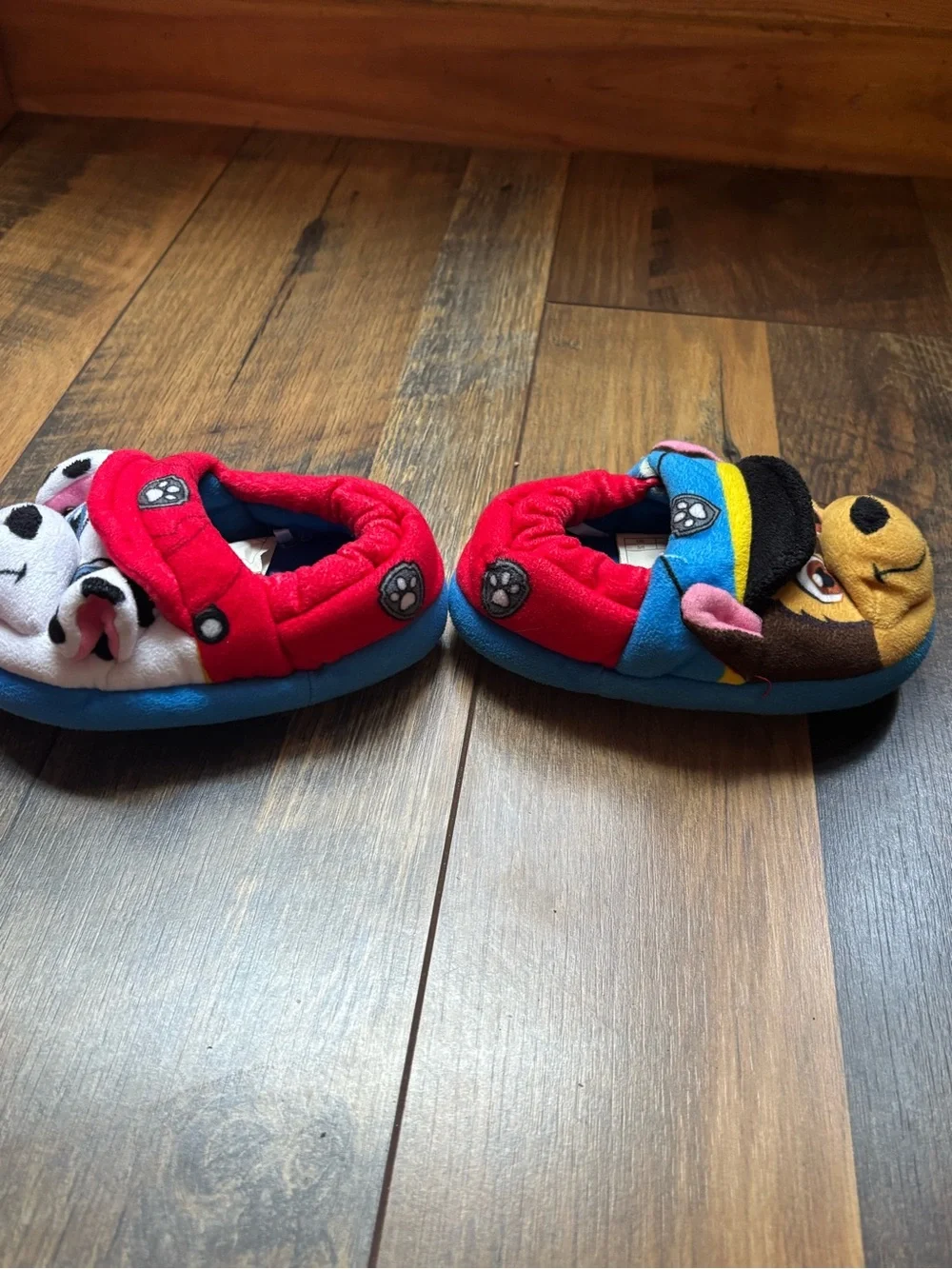 Paw patrol Chase & Marshall slippers toddler size 5/6
